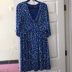 Blue and white Jessica Howard dress